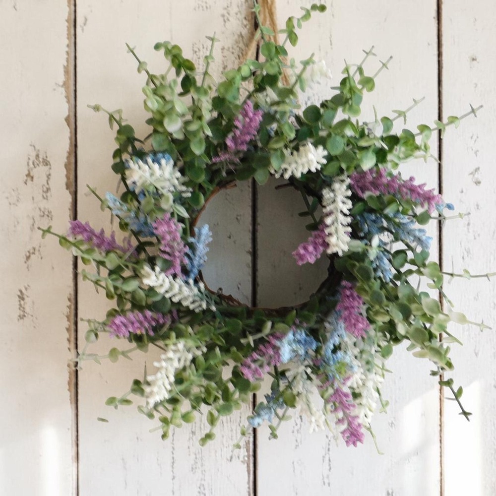 Wire‎ Vine Wreath, Neutral Greenery, Candle Ring, Mini, Cabinet, Mirror Wreath